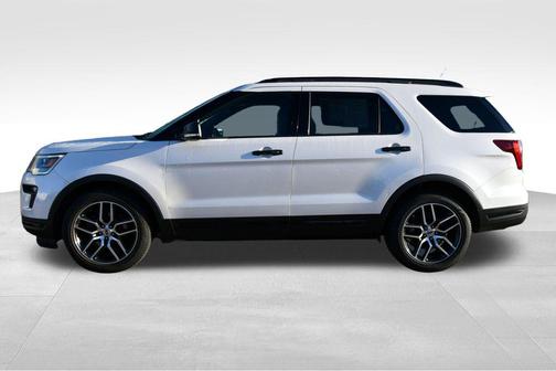 White Platinum 2018 Ford Explorer Sport