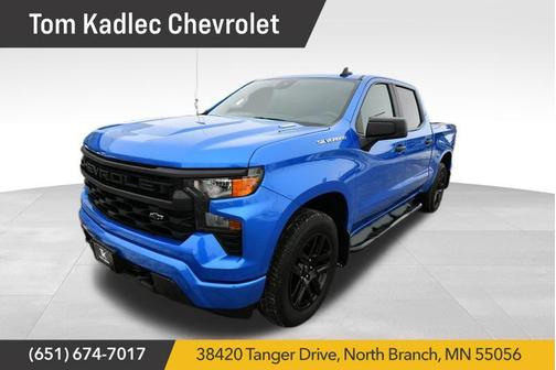 Riptide Blue Metallic 2025 Chevrolet Silverado 1500 Custom