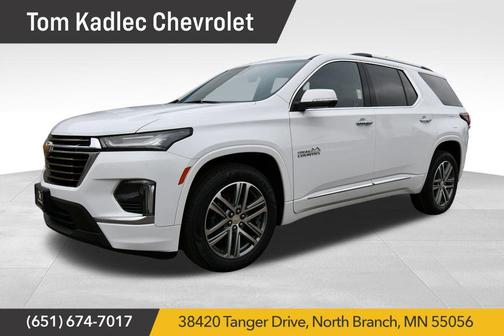 Summit White 2023 Chevrolet Traverse High Country