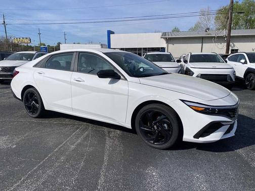 Serenity White 2026 Hyundai ELANTRA HEV SEL Sport