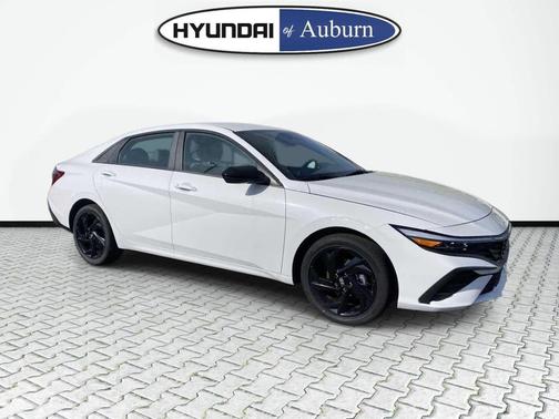 Serenity White 2026 Hyundai ELANTRA HEV SEL Sport