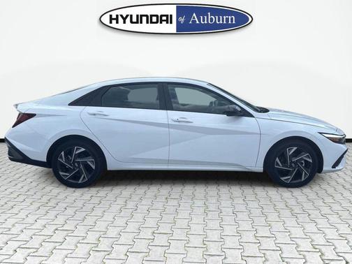 Serenity White 2025 Hyundai ELANTRA HEV SEL Sport