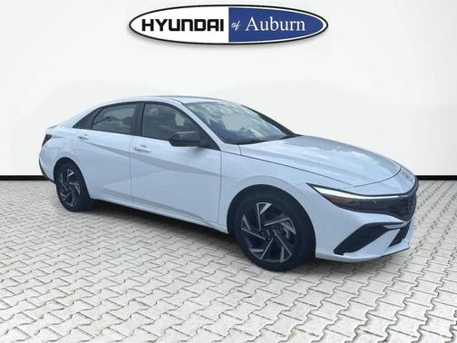 Serenity White 2025 Hyundai ELANTRA HEV SEL Sport