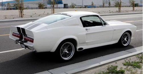 White 1967 Ford Mustang Base