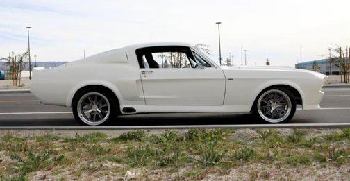 White 1967 Ford Mustang Base