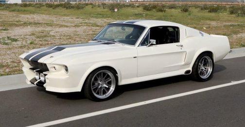 White 1967 Ford Mustang Base