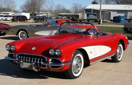 Red 1958 Chevrolet Corvette Base