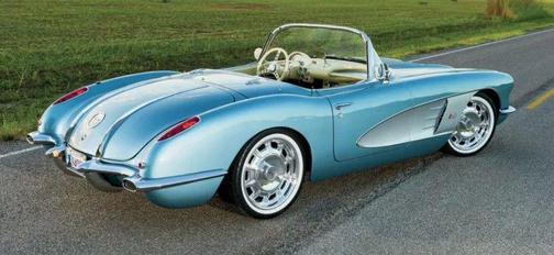 Red 1958 Chevrolet Corvette Base