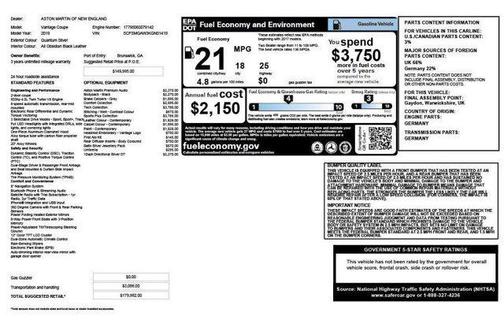 2019 Aston Martin Vantage Coupe