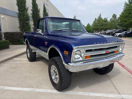 Blue 1968 Chevrolet C10/K10 Custom Rotisserie Restomod