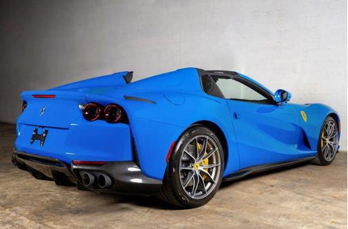 Azzurro Blue 2022 Ferrari 812 GTS Convertible