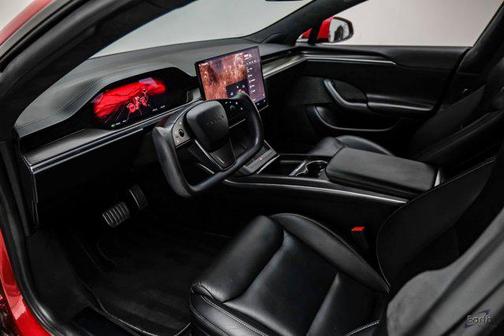 Red Multi-Coat 2022 Tesla Model S Plaid