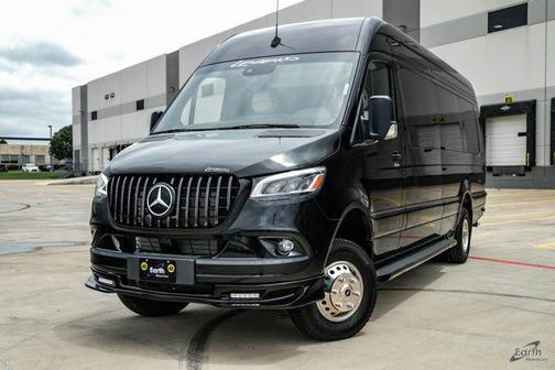 Obsidian Black Metallic 2024 Mercedes-Benz Sprinter 3500XD High Roof
