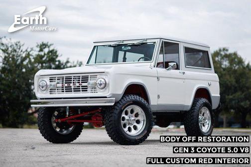 White 1970 Ford Bronco 5.0L Coyote Custom