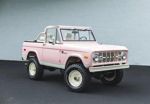 Velocity Pink / Wimbledon White 1968 Ford Bronco 5.0L Coyote by Velocity Restorations
