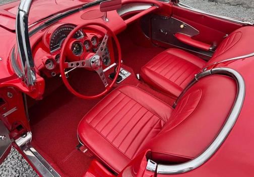 Red 1959 Chevrolet Corvette Convertible