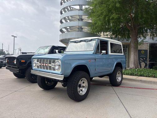Blue 1968 Ford Bronco Custom Restomod