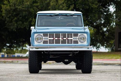 Blue 1968 Ford Bronco Custom Restomod