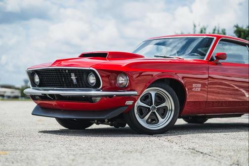 Red 1969 Ford Mustang Boss 429