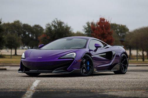 2019 McLaren 600LT Rare MSO Mauvine Blue Tons of Carbon Luxury Pack Nose Lift