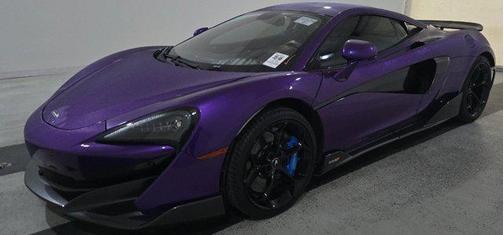 2019 McLaren 600LT Rare MSO Mauvine Blue Tons of Carbon Luxury Pack Nose Lift