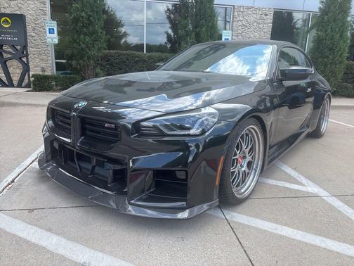 Black Sapphire Metallic 2025 BMW M2 Carbon Package Carbon Fiber Exhaust Tips Live Cock