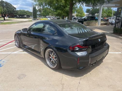 Black Sapphire Metallic 2025 BMW M2 Carbon Package Carbon Fiber Exhaust Tips Live Cock