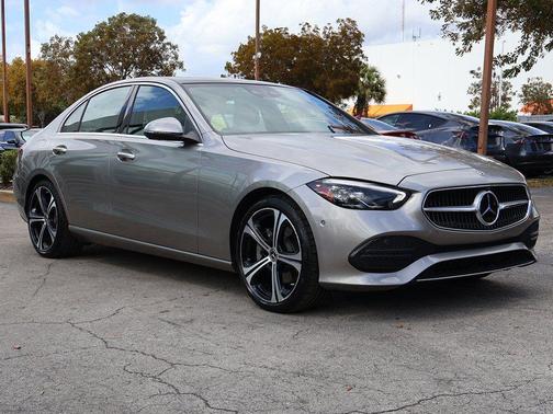 Silver 2023 Mercedes-Benz C-Class Sedan
