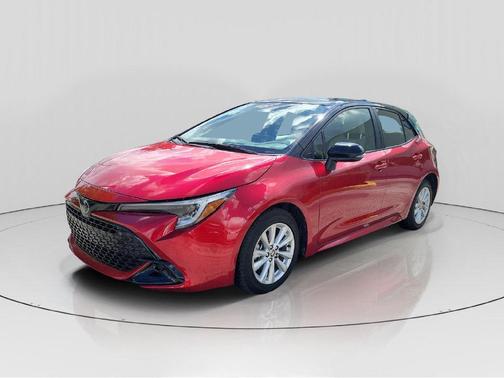 Finish Line Red/Midnight Black Metallic 2024 Toyota Corolla SE