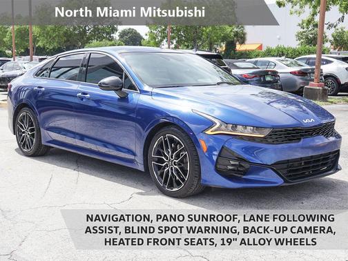 Sapphire Blue 2022 Kia K5 GT
