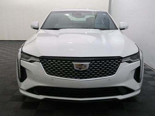 Crystal White Tri-Coat 2023 Cadillac CT4 Premium Luxury