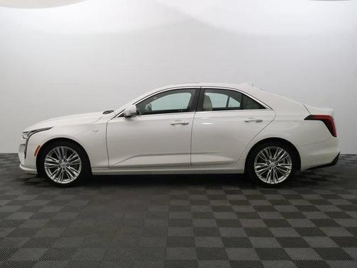 Crystal White Tri-Coat 2023 Cadillac CT4 Premium Luxury