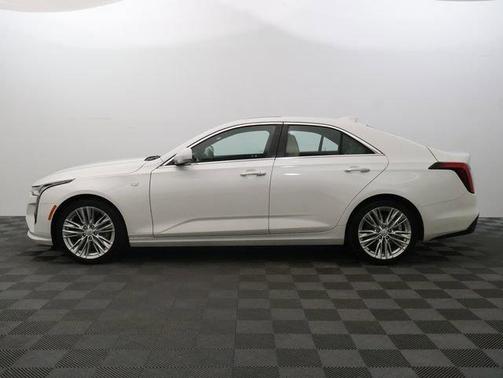 Crystal White Tri-Coat 2023 Cadillac CT4 Premium Luxury