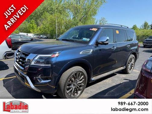 Blue 2023 Nissan Armada Platinum