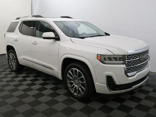 White Frost Tri-Coat 2021 GMC Acadia Denali