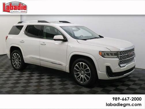 White Frost Tri-Coat 2021 GMC Acadia Denali