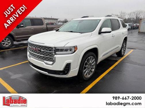 White Frost Tri-Coat 2021 GMC Acadia Denali