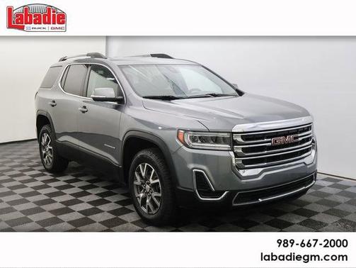 Satin Steel Metallic 2022 GMC Acadia SLE