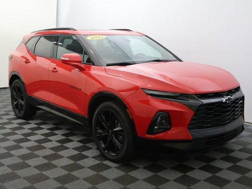 Red 2021 Chevrolet Blazer RS