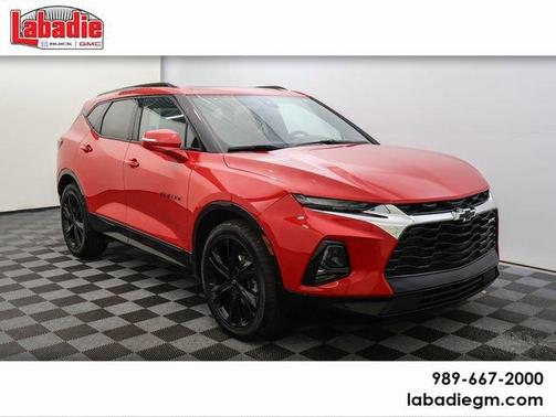 Red 2021 Chevrolet Blazer RS