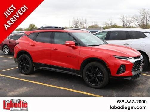 Red 2021 Chevrolet Blazer RS