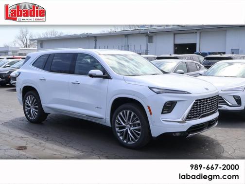 White Tri-Coat 2026 Buick Enclave Avenir