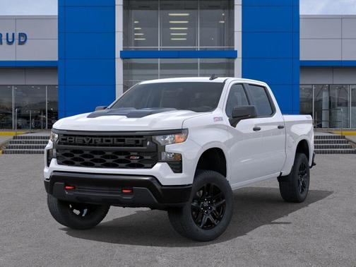 Summit White 2026 Chevrolet Silverado 1500 Custom Trail Boss