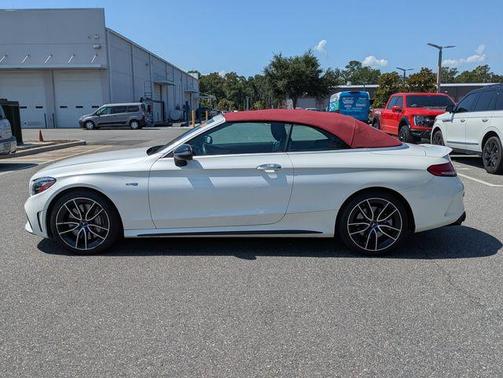 White 2021 Mercedes-Benz AMG C 43 Base 4MATIC