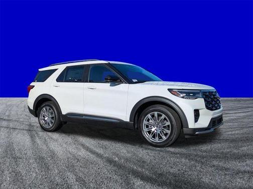 White Metallic 2026 Ford Explorer Platinum