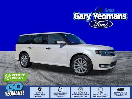 White Platinum Clearcoat Metallic 2018 Ford Flex Limited