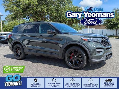 Forged Green Metallic 2024 Ford Explorer ST