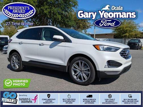 Star White 2023 Ford Edge Titanium