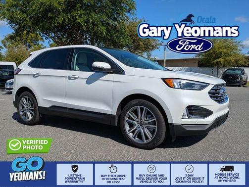 Star White 2023 Ford Edge Titanium
