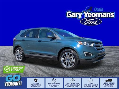 Blue Metallic 2016 Ford Edge Titanium